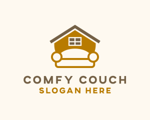 Home Furniture Couch  logo design