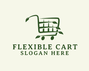 Organic Grocery Cart logo design