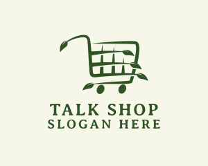 Organic Grocery Cart logo design