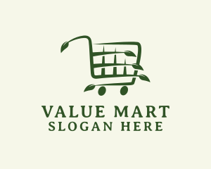 Organic Grocery Cart logo design