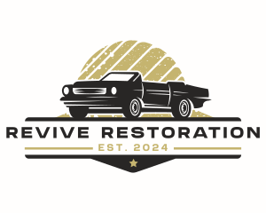 Retro Automobile Restoration logo