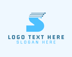 Technology Software Letter S logo