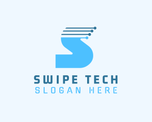 Technology Software Letter S logo design