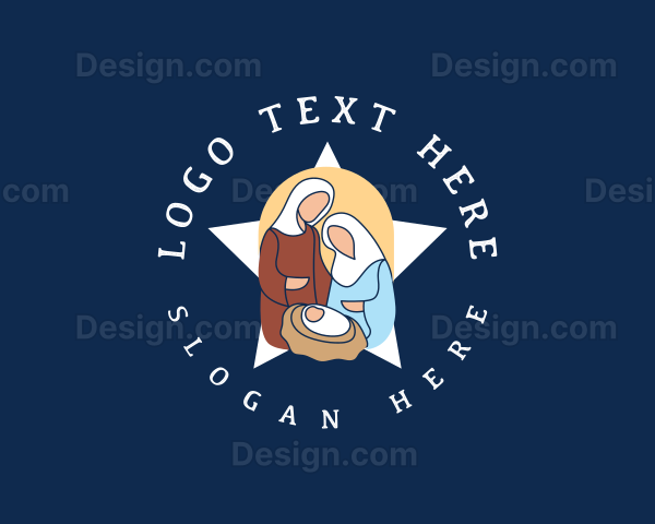 Religious Christian Christmas Logo