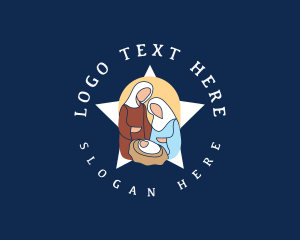 Religious Christian Christmas Logo