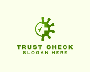 Medical Virus Checkmark logo design