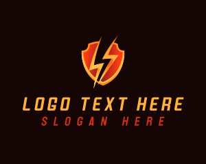 Lightning Bolt Shield logo