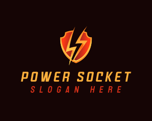 Lightning Bolt Shield logo