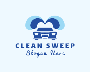 Vehicle Water Cleaning logo design