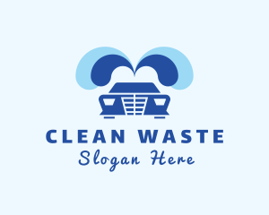 Vehicle Water Cleaning logo design