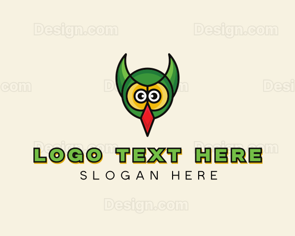 Owl Bird Face Logo