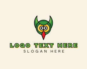 Owl Bird Face logo
