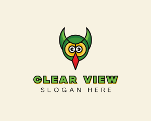 Owl Bird Face logo design