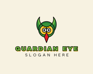 Owl Bird Face logo design