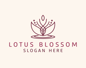 Lotus Flower Aromatherapy  logo design