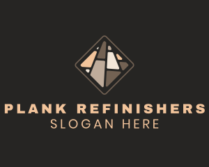 Floor Plank Tile logo design