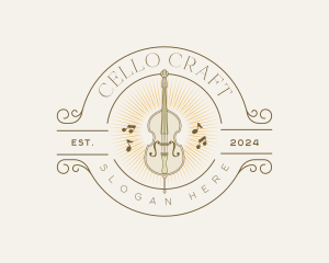 Elegant Musical Cello logo