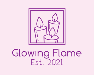 Purple Candle Frame logo