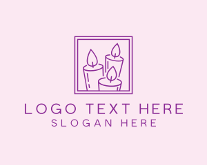 Purple Candle Frame logo