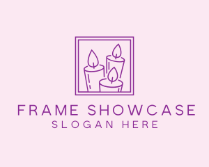 Purple Candle Frame logo