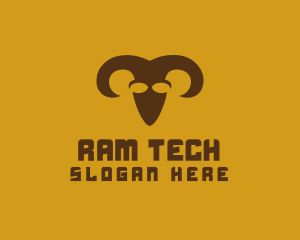 Ram Sheep Livestock logo design