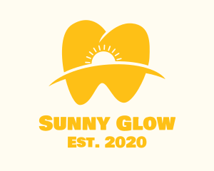 Yellow Sun Tooth logo design