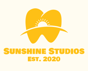 Yellow Sun Tooth logo design