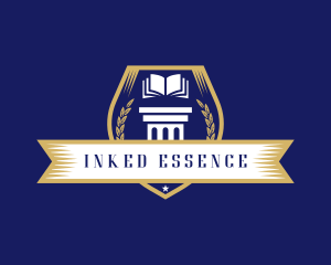 Learning Academy Book School logo design