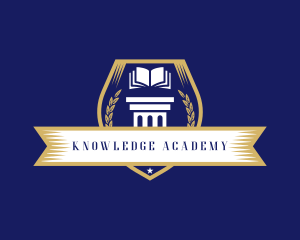 Learning Academy Book School logo design