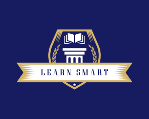 Learning Academy Book School logo design