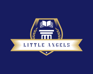 Learning Academy Book School logo design