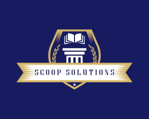 Learning Academy Book School logo design