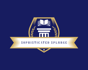 Learning Academy Book School logo design