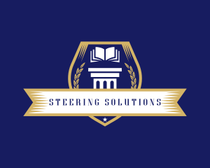 Learning Academy Book School logo design