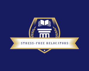 Learning Academy Book School logo design