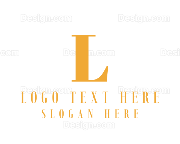 Professional Serif Company Logo