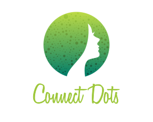 Round Dotted Female logo design