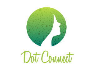 Round Dotted Female logo design