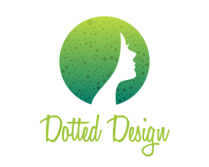 Round Dotted Female logo design