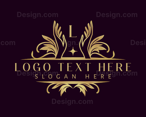 Hand Floral Decorative Logo