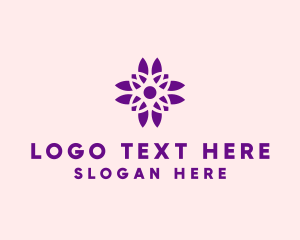 Purple Pretty Flower logo