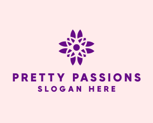 Purple Pretty Flower logo