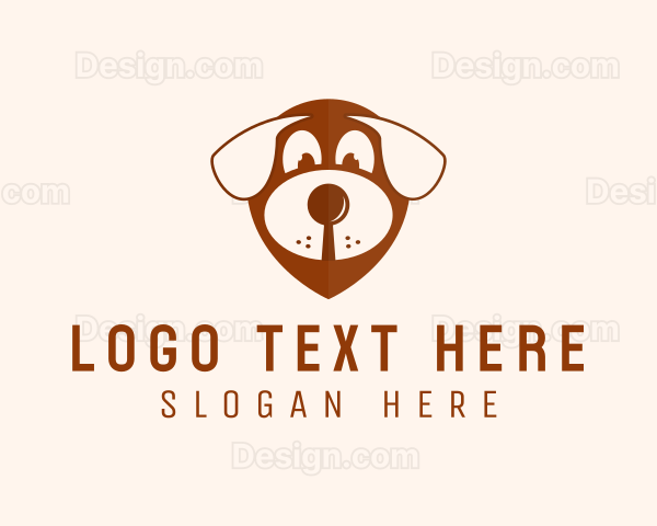 Dog Location Pin Logo