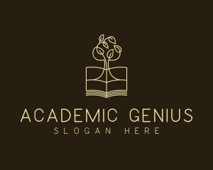 Academic Book Tree logo design