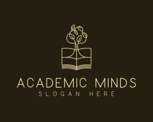 Academic Book Tree logo design