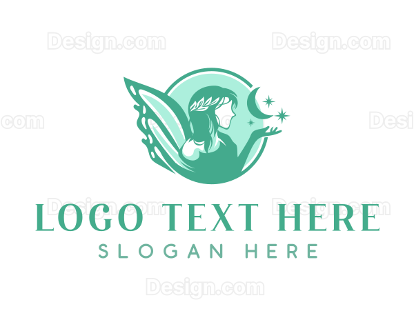 Mythical Fairy Goddess Logo