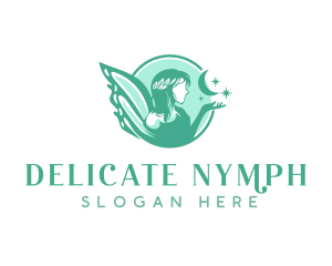 Mythical Fairy Goddess logo design