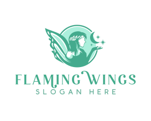 Mythical Fairy Goddess logo design