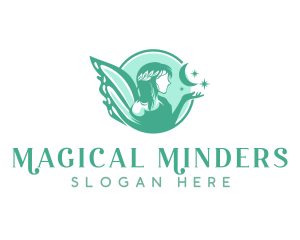 Mythical Fairy Goddess logo design