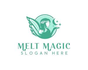 Mythical Fairy Goddess logo design